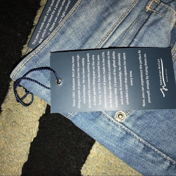NWOT Sebastian McCall Charlie’s Jeans - Picture 4 of 4